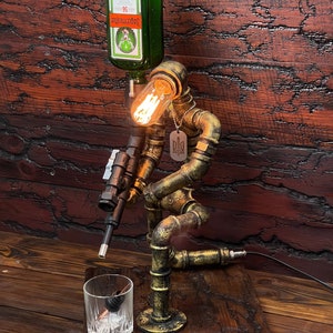 Sniper Shot, Alcohol dispenser as gift for him,Drink Liquor Home Bar, Liquor alcohol Whiskey dispenser, Firefighter Gift for Him, Man Cave