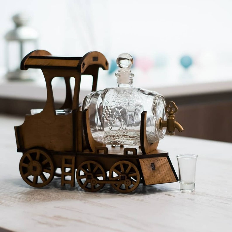 Liquor Train Wine Rack Etsy