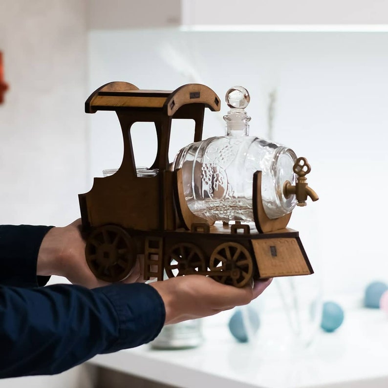 Liquor Train Wine Rack Etsy