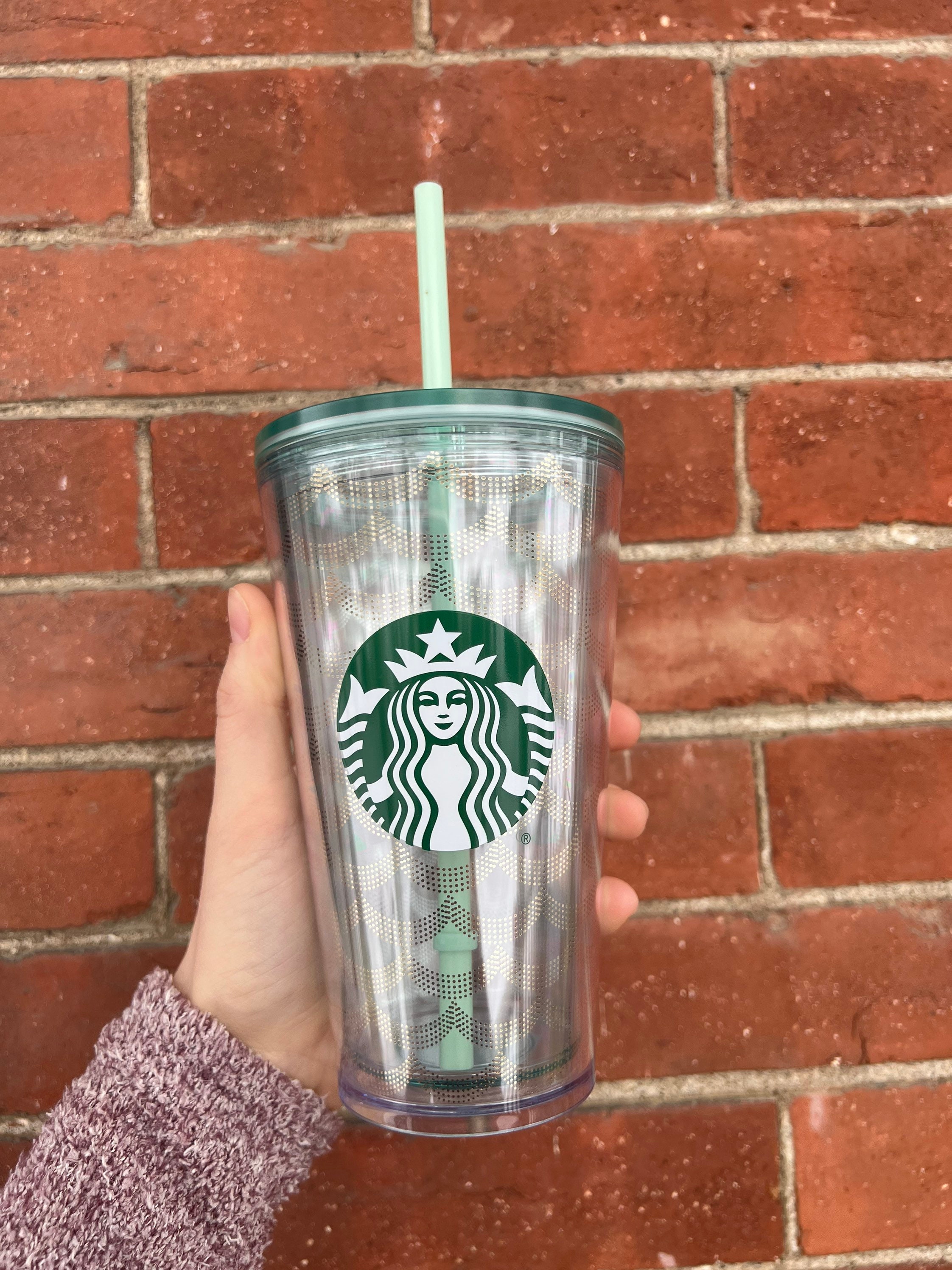 Venti Starbucks Cup Clear Cold Acrylic 24oz Tumbler Imported 