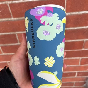 Starbucks New 2022 Floral Ceramic 12oz Tumbler Daisy