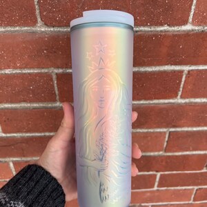 Rare Limited 2021 New 16oz 50th Anniversary Edition Reusable Starbucks Matte Soft Touch Iridescent Mermaid Hot & Cold Spring Tumbler Cup