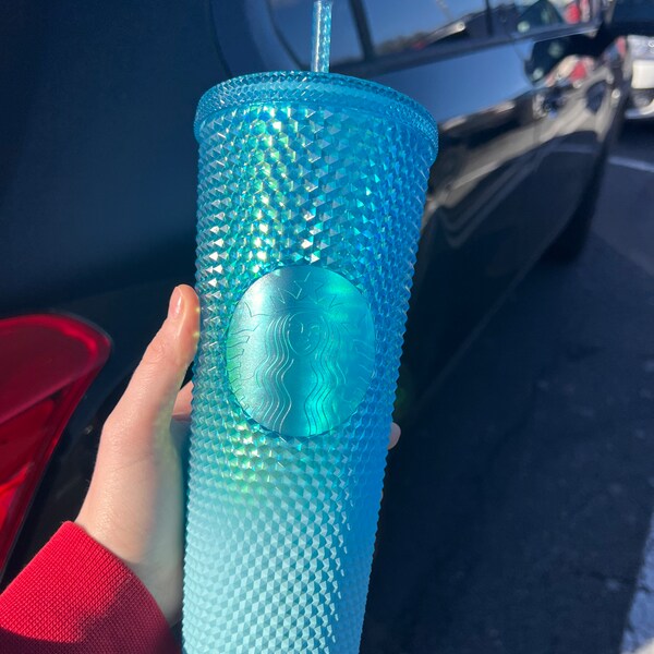 Starbucks blue gradient cold cup Etsy México