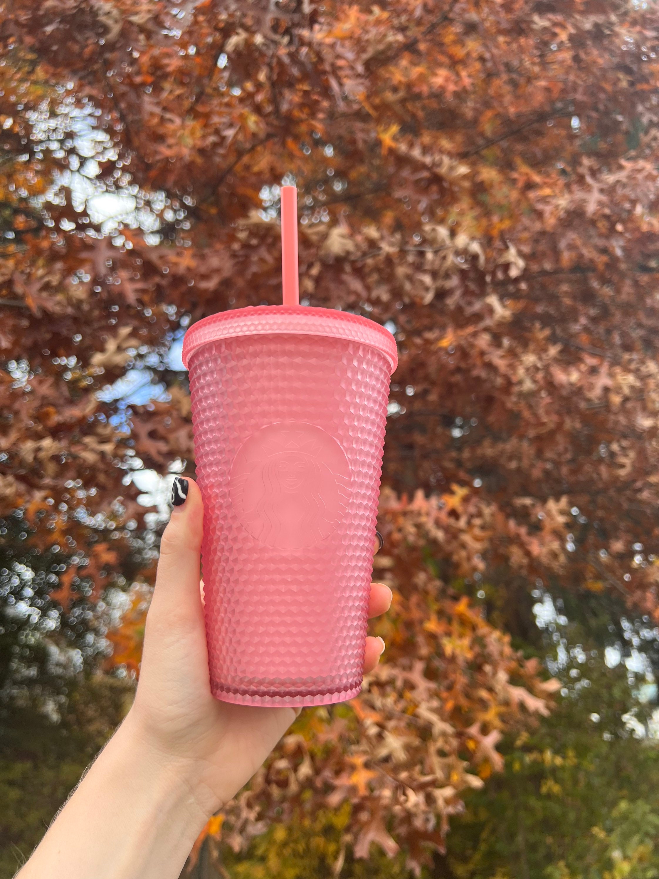 NWT Starbucks Soft Touch Pink Lemonade Jelly Studded 16oz Grande Tumbler  Valentines Day SKU 011130478 