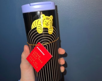 starbucks 2022 lunar new year of the tiger 12oz stainless steel tumbler Cup SS