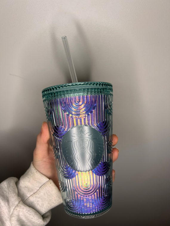 Purple Grid Cold Cup 16oz