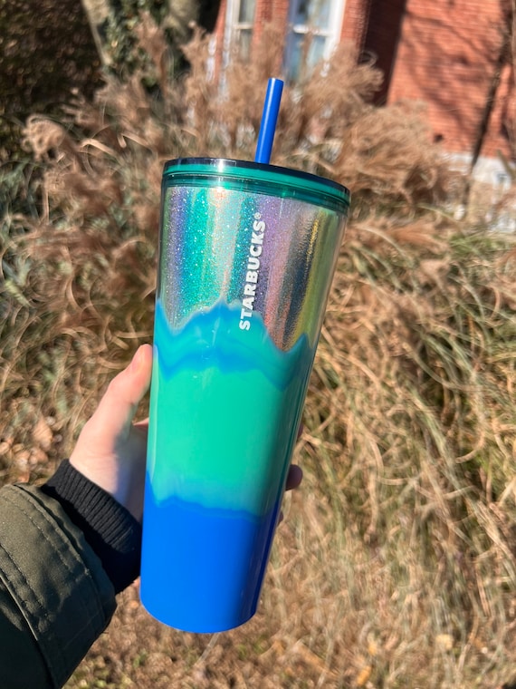 Starbucks 2023 Spring Straw Topper Blue Wave Color