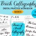 Brush Lettering Printable Calligraphy Worksheets With FREE GUIDESHEETS ...