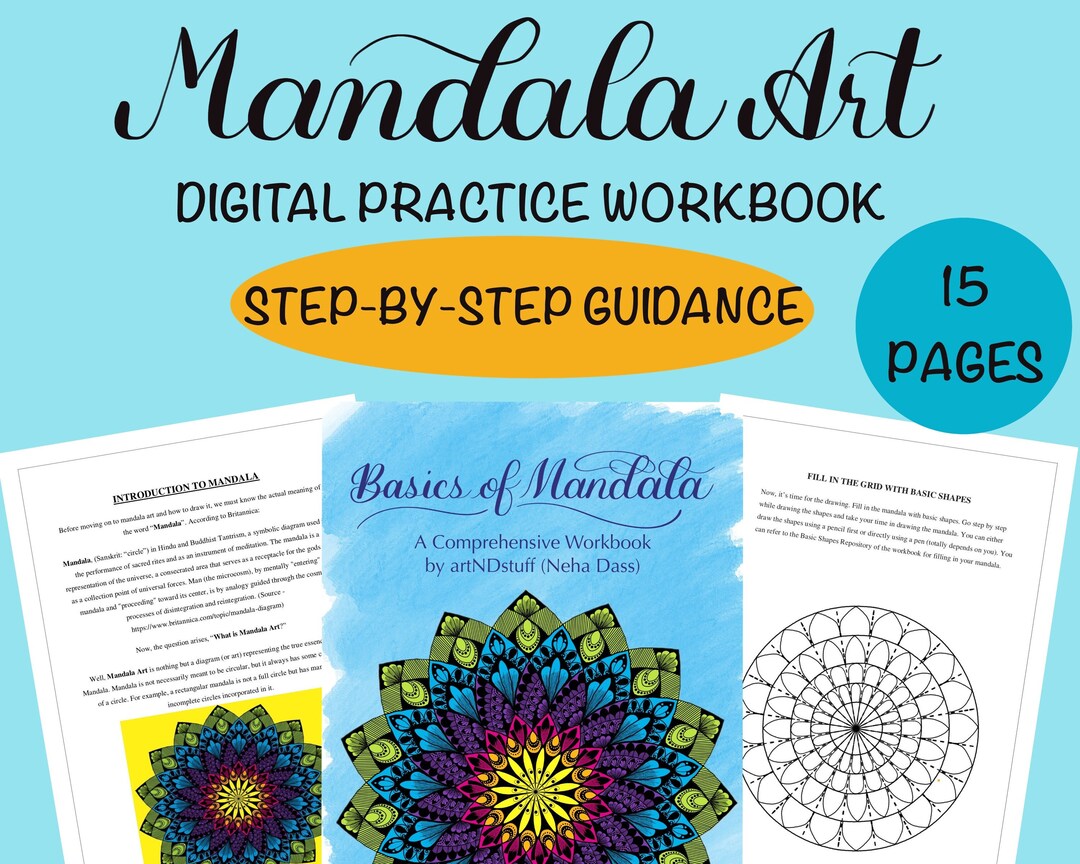 Basics of Mandala Art Workbook Mandala Art for Beginners Etsy