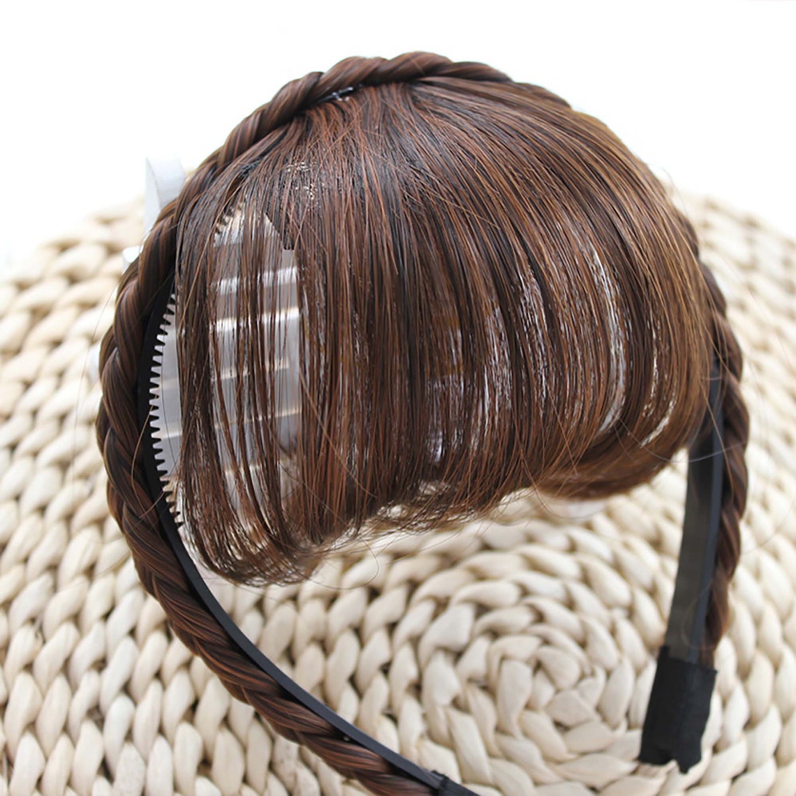 Bangs Hairpiece Headband Braids Hair AccessoriesOne Piece Etsy