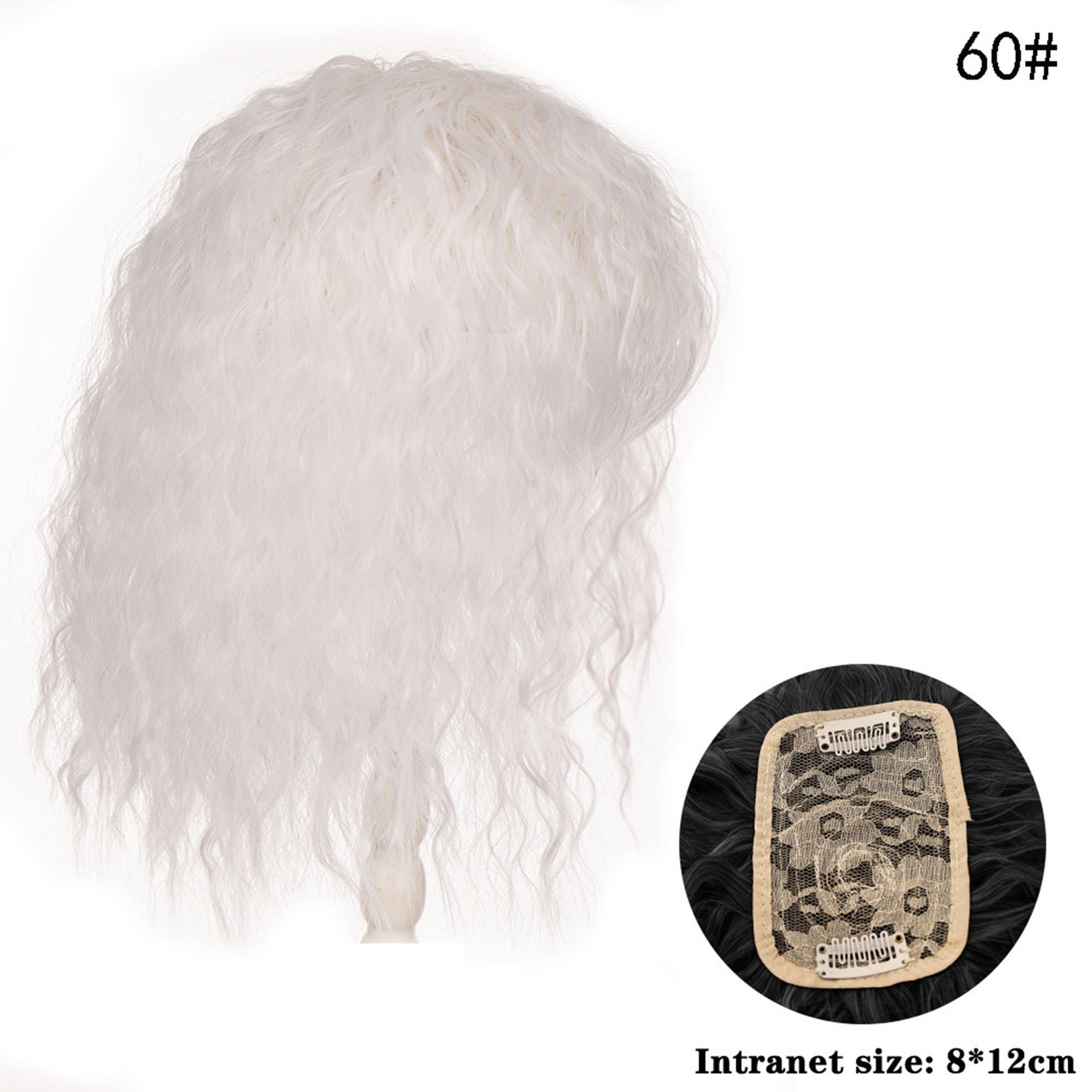 Perm Hairpiece Toppercurly Hair Piecewavy Short Hair - Etsy