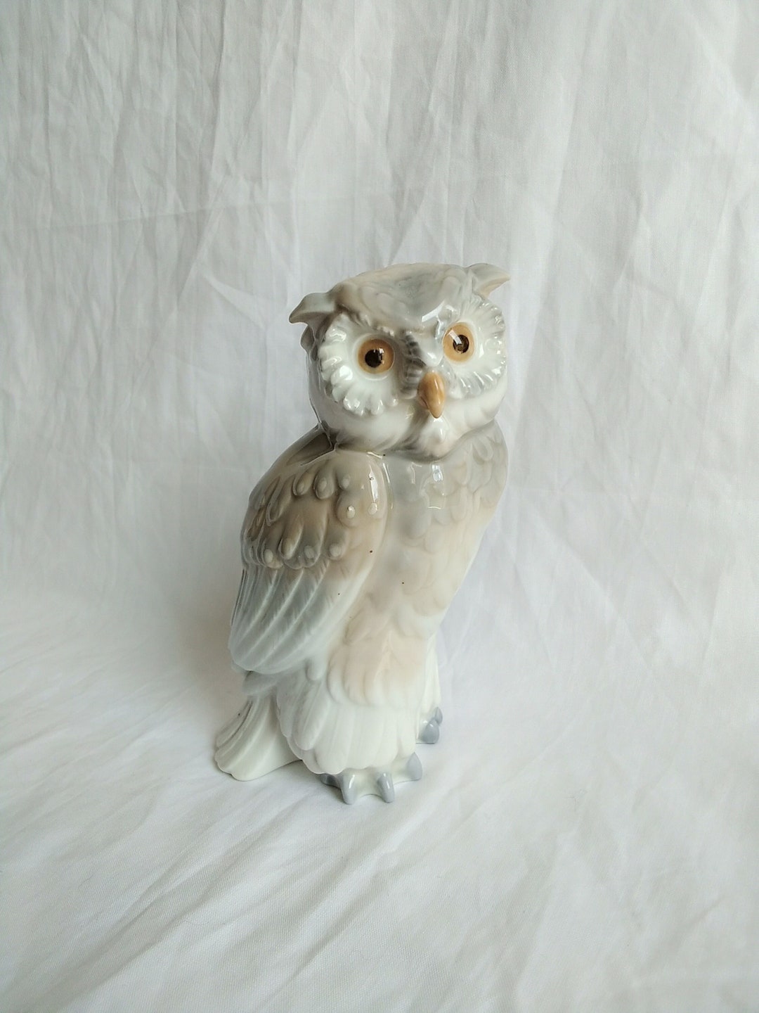 Lladro Large Zaphir Owl 1979 Porcelain Figurine Hand Made in Spain