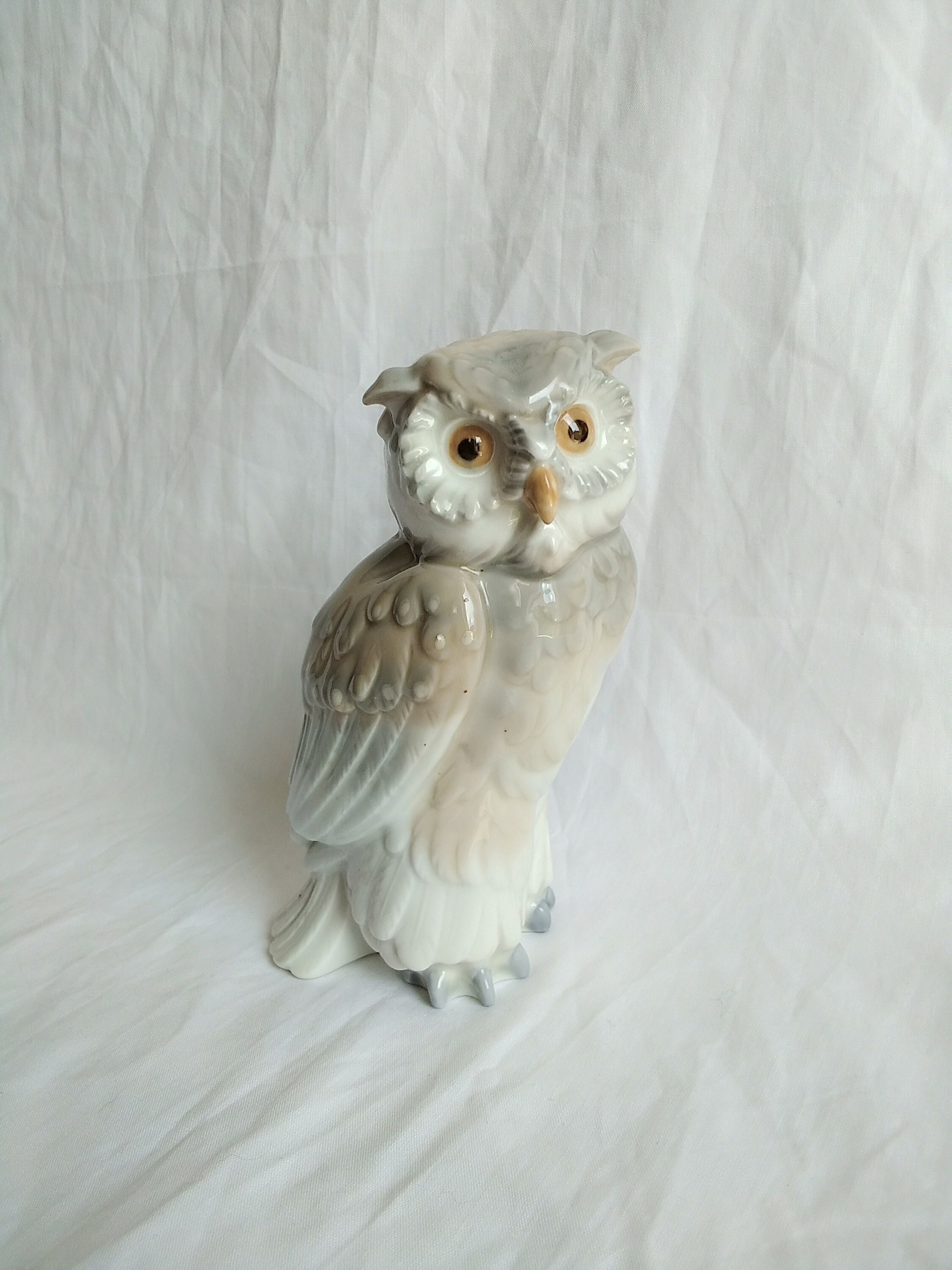 Lladro Large Zaphir Owl 1979 Porcelain Figurine Hand Made in