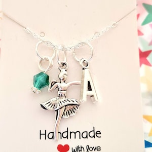 Collar personalizado BFF Ballet para niñas, ideal como regalo.