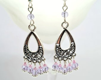 Chandelier earrings, filigree dangle drop earrings, short earrings and long earrings  gift for birthday, for her