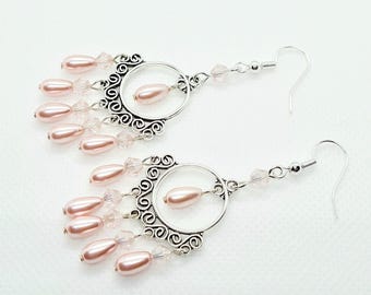 Elegantes pendientes de araña de perlas, perfectos para damas de honor y ocasiones especiales, regalo para ella.