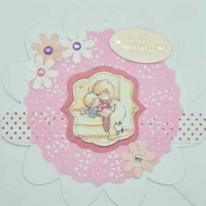 Carte d'anniversaire, faite main, pour enfants, petite-fille, fille, soeur, nièce, amie, pour les filles