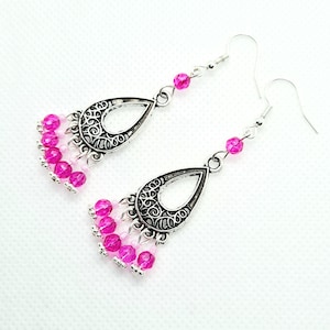 Elegant filigree Chandelier earrings, perfect for filigre birthdays and self care gift, for her
