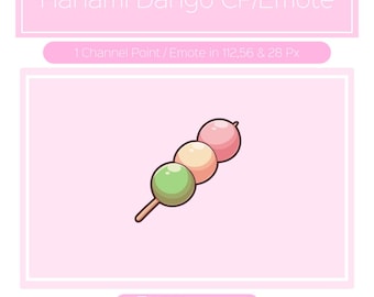 Hanami Dango Channel Point for Twitch| Twitch Channel Point Icon | Twitch Emotes | Stream Emotes | Skin