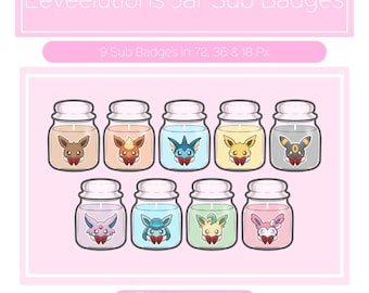 Yankeeveelution Jar Sub Badges for Twitch/YouTube/Discord | Bits | Twitch Sub Badges | Subscriber Badges | Discord Roles | Stream Badges