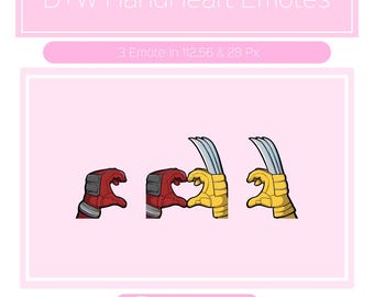 Deadpool and Wolverine Hand Heart Emote for Twitch/Discord/YouTube | Custom Twitch Emotes | Streaming | Discord Stickers | Stream Emotes