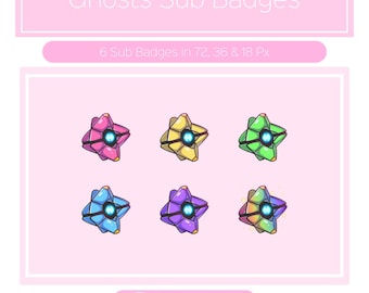 Destiny2 Ghost Sub Badges for Twitch/YouTube/Discord | Bit Badges | Twitch Sub Badges | Stream | Discord Roles
