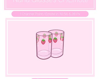 Nana Glass Pink Channel Points for Twitch| Twitch Channel Point Icon | Twitch Channel Point Redeem | Stream Emotes | Cute Twitch