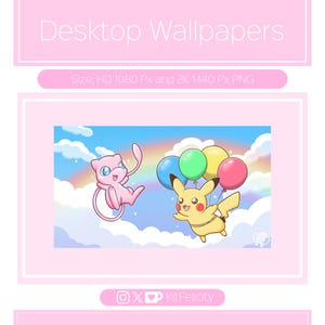 Desktop Wallpaper Poké | Windows/ Mac | Wallpaper | Desktop | Cute