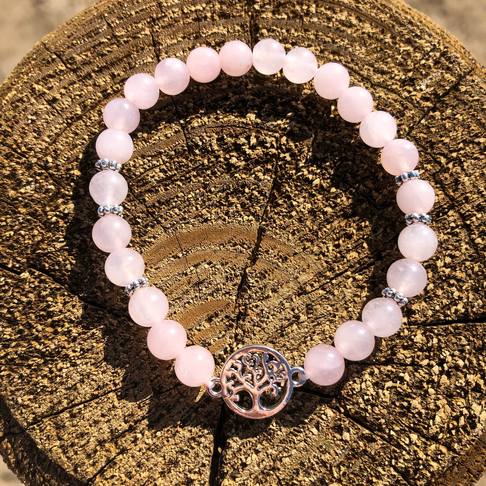 Rose quartz charms Clearance