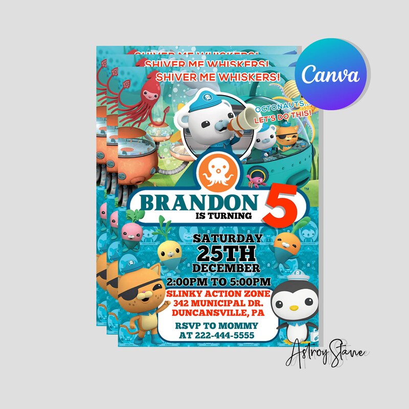 Octonauts Invitation - Etsy