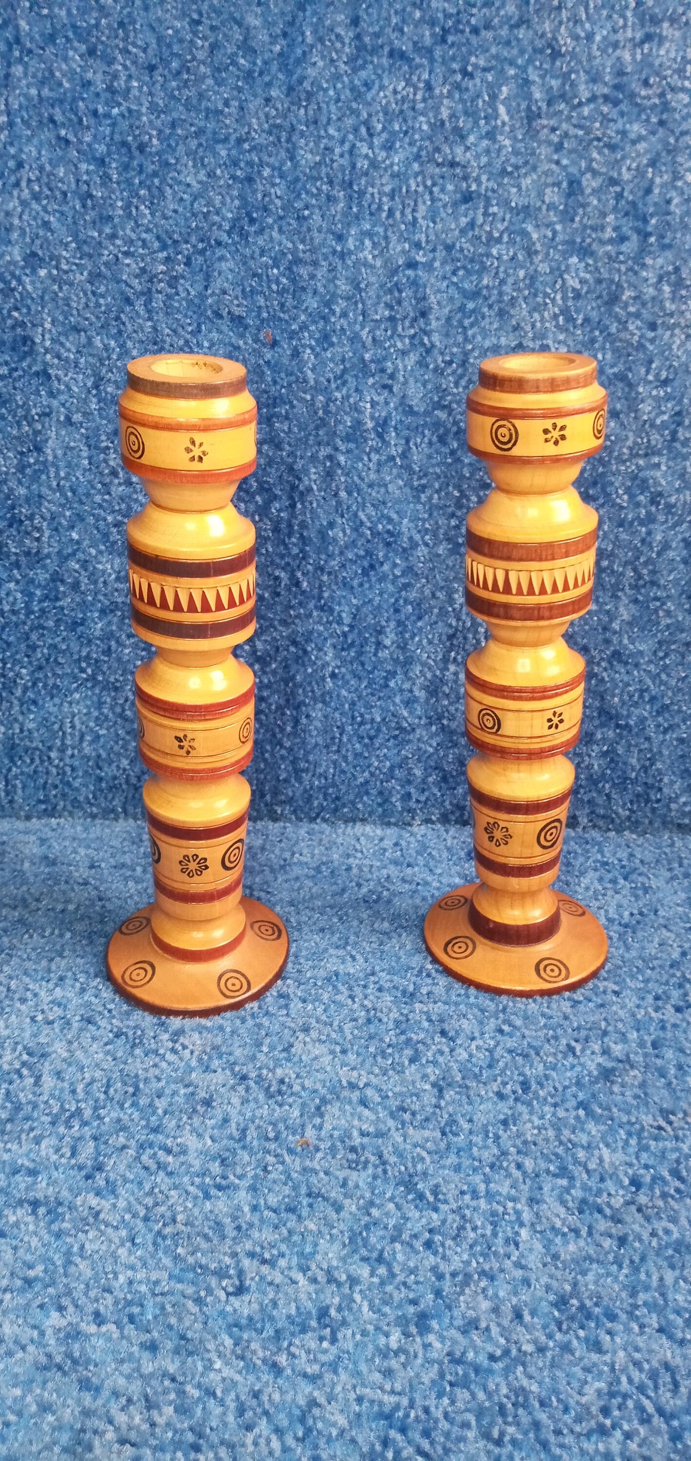 Set von 2 natürliche Holz dekorative braun Vintage Holz Boho | Etsy