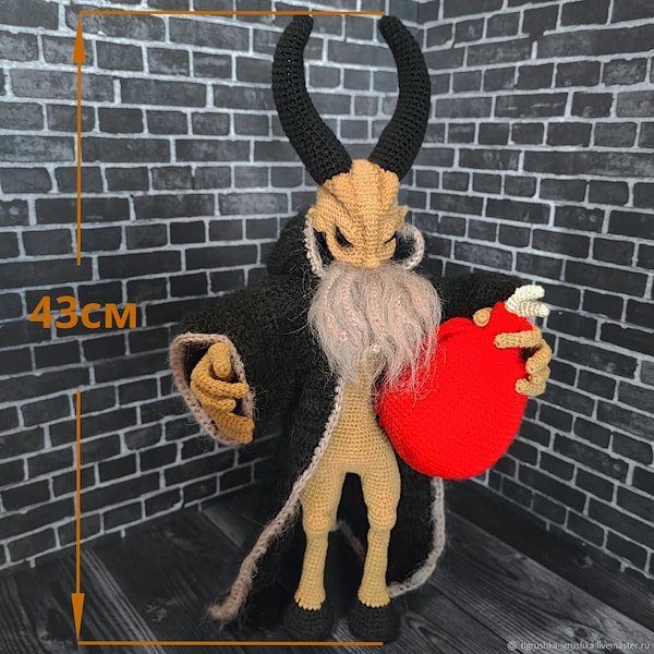 Krampus peluche jouet, l’esprit de Noël Yule Chèvre crochet peluche Krampus Julbok Noël scandinave Freya Yuletide