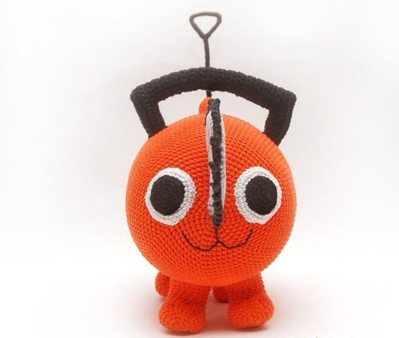 Chainsaw Demon Dog Amigurumi Crochet Chainsaw Dog Cute Plush Etsy