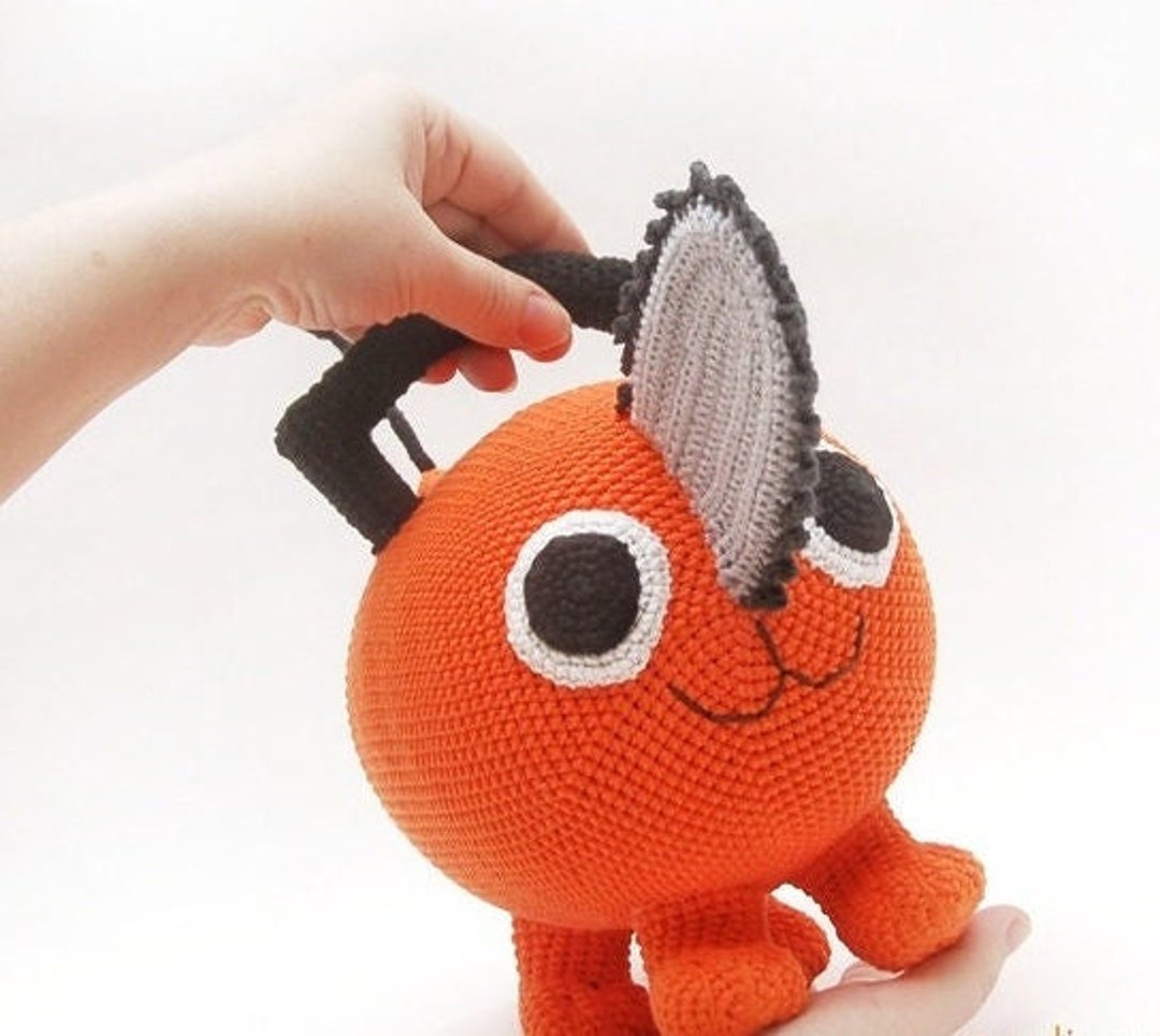 Chainsaw Demon Dog Amigurumi Crochet Chainsaw Dog Cute Plush Etsy