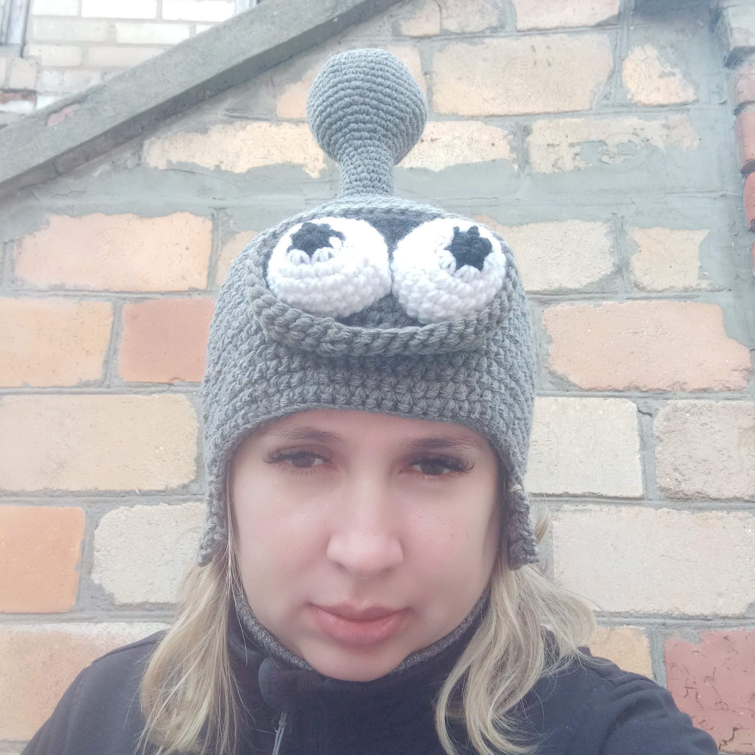Robot Bender Inspired Crochet Hat, Man Woman Futurama Bender