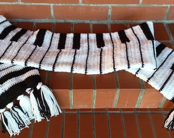 Taylor愛用ブランド*Piano Scale Scarf*ピアノデザインスカーフ PDF Pattern for 9 Sizes of Crocheted Piano Scarves | Piano