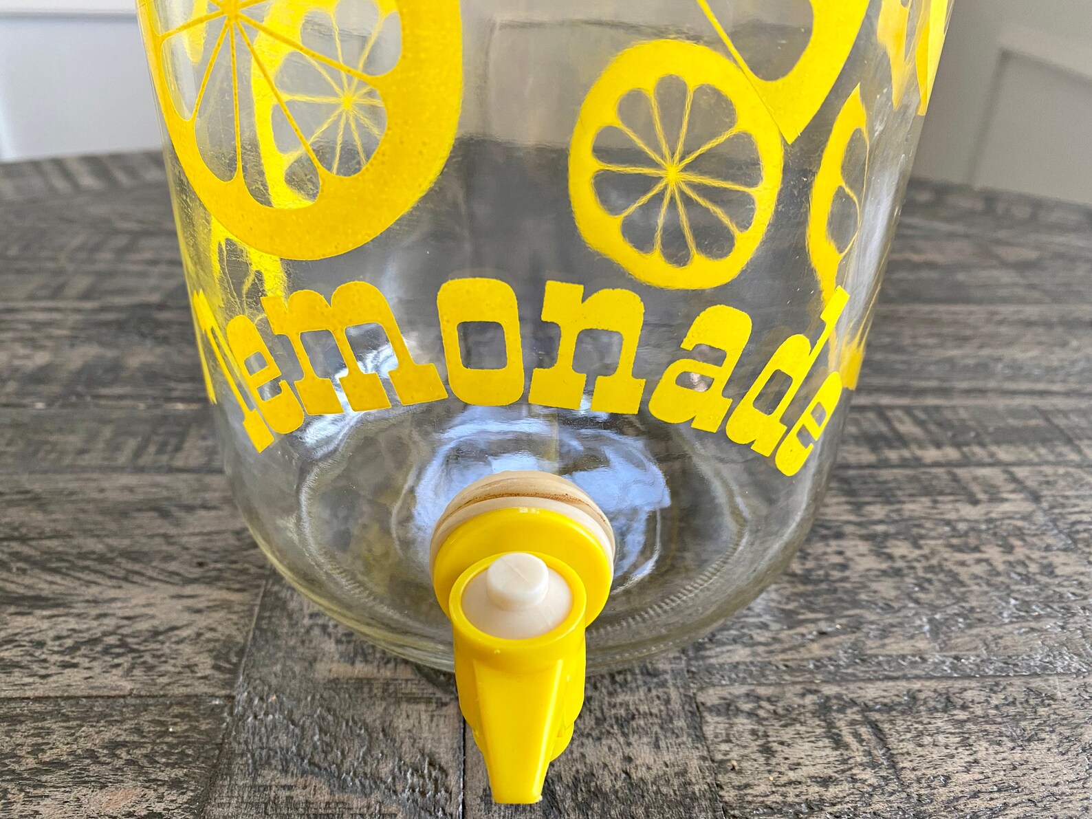 Vintage Lemonade Glass Dispenser with Spigot Vintage One Etsy