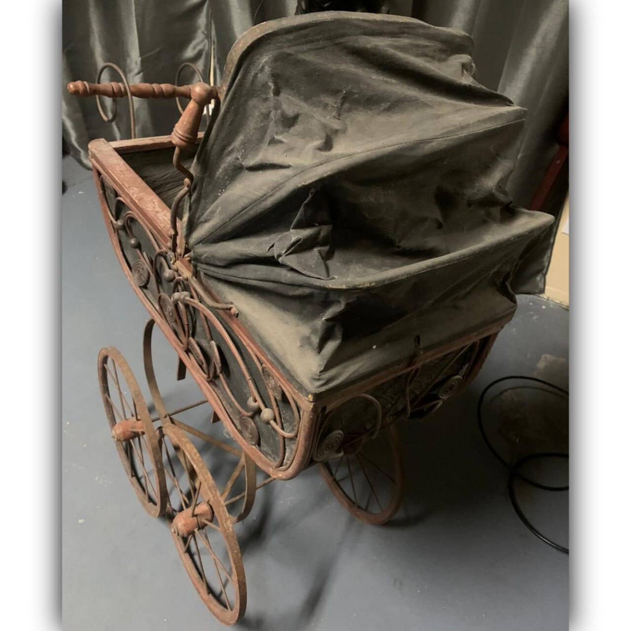 Antique baby doll stroller Etsy