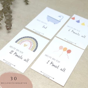 Baby Milestone Cards/Gift Birth/Gift Newborn/Gift Box/Birth Gift/Gift Baby Shower Mother's Day