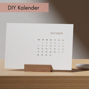 Calendar 2024 with wooden stand DIY | Desk calendar with wooden stand | Craft calendar blank | Christmas gift photo calendar