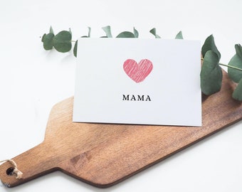 Postkarte Mama | Karte Muttertag | Liebe | Beste Mama