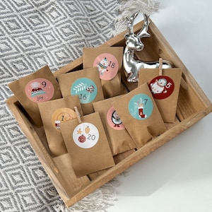 Calendrier de l'Avent avec thé et chocolat 1-24