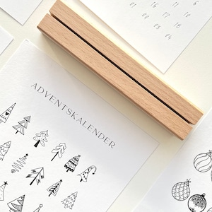 Adventskalender zum Ausmalen | Postkarte | A6 | Advent | Geschenk | Wichtelgeschenk Büro  | Druckvorlage