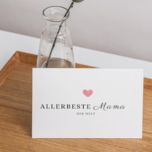 Postkarte Mama Beste Mutter | Karte Muttertag | Liebe | Beste Mama