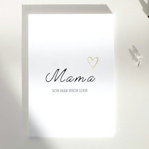 Postkarte Mama Herz A6 | Karte Muttertag | Liebe | Beste Mama