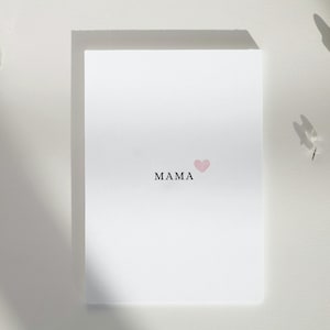 Postkarte Mama Herz A6 | Karte Muttertag | Liebe | Beste Mama