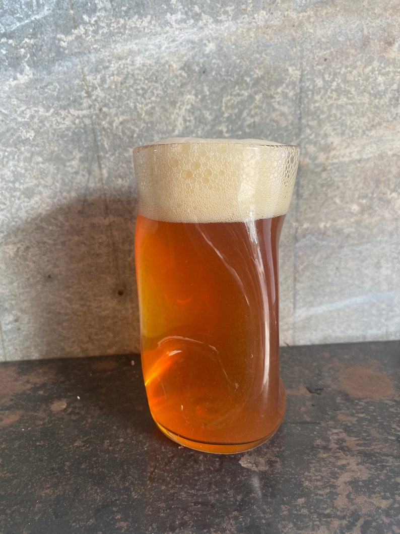 The Gripper Glass Blown Craft Beer Glass image 1