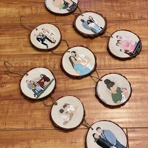 Custom Ornaments, Personalized Ornament Gift, Painted Ornaments, Custom Family Ornament, Wood Ornaments, Custom  Ornament, Ornament, gifts