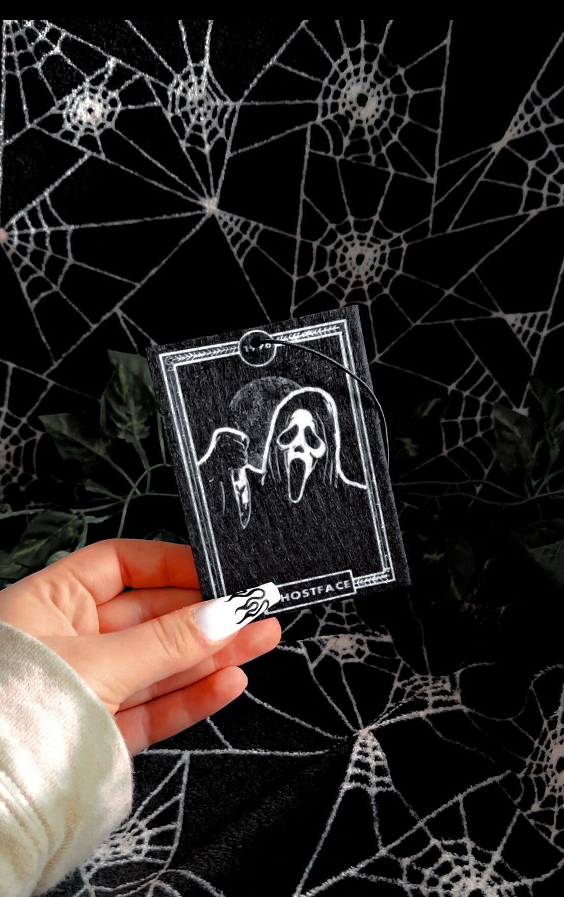 Scream Ghostface Tarot Card Horror Car Air Freshener Etsy Canada