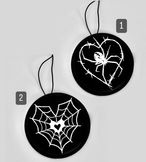 Spider  Heart Air Fresheners Etsy